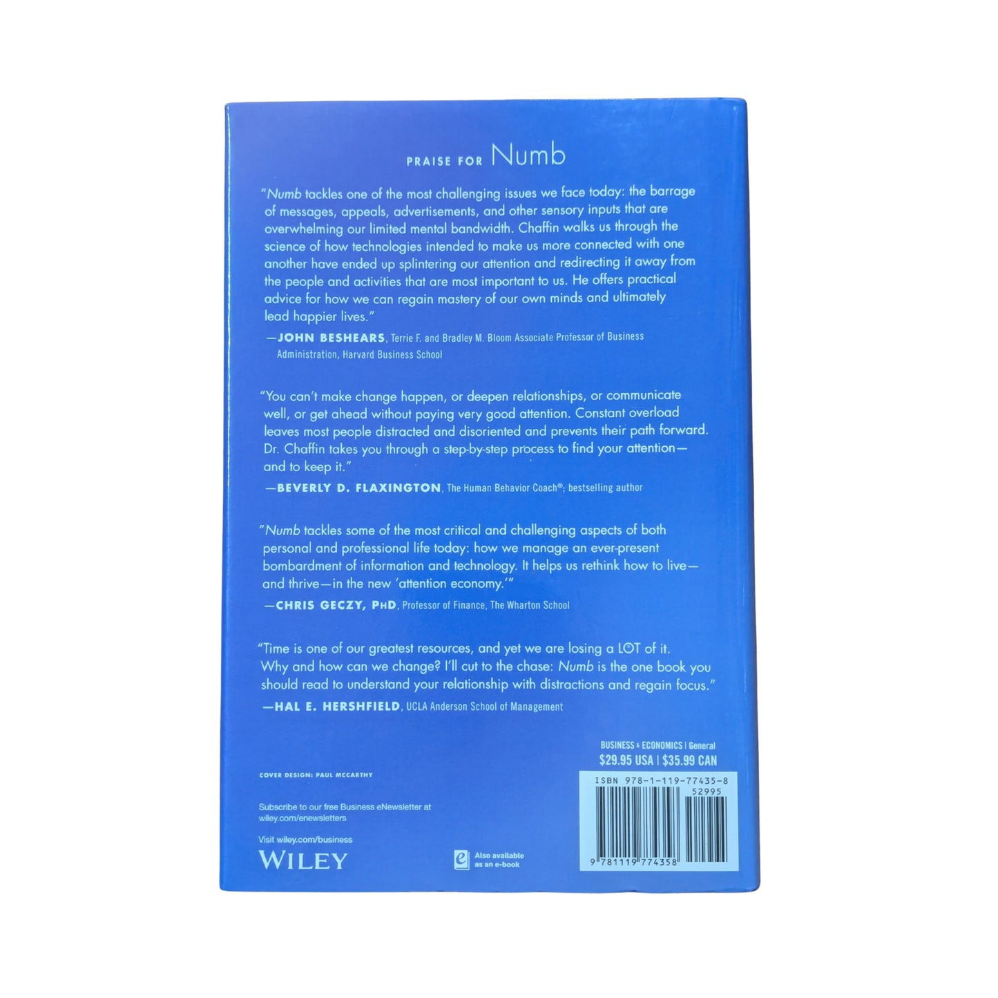 Numb How the Information Age Dulls Our Senses and How We Can Get them Back