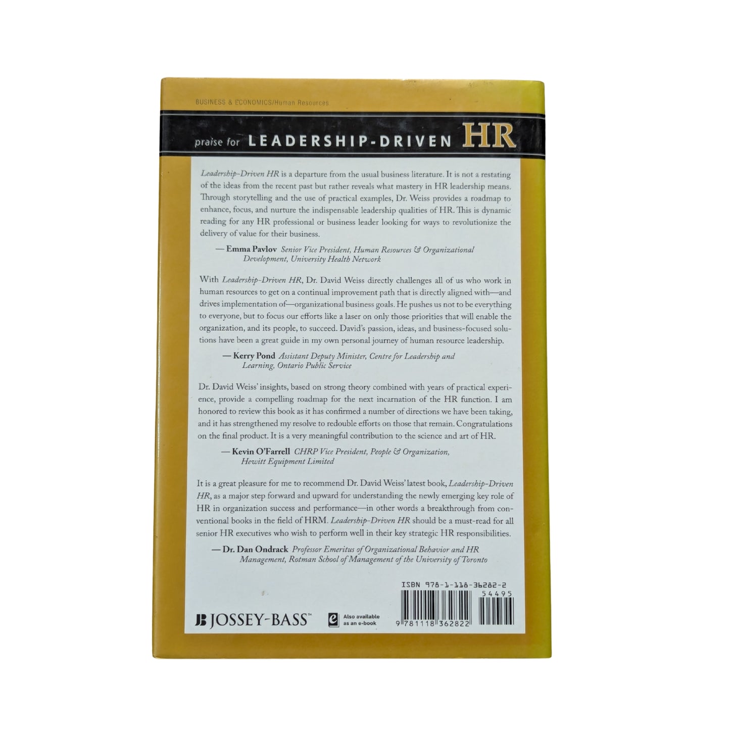 Leadership-Driven HR Transforming HR to Deliver Value for the Business
