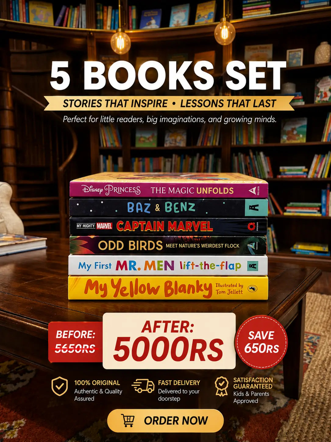 Premium 5-Book Set Deal – Stories That Inspire, Lessons That Last!