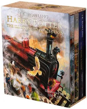 Harry Potter Illustrated set of 3 (Hardcover)