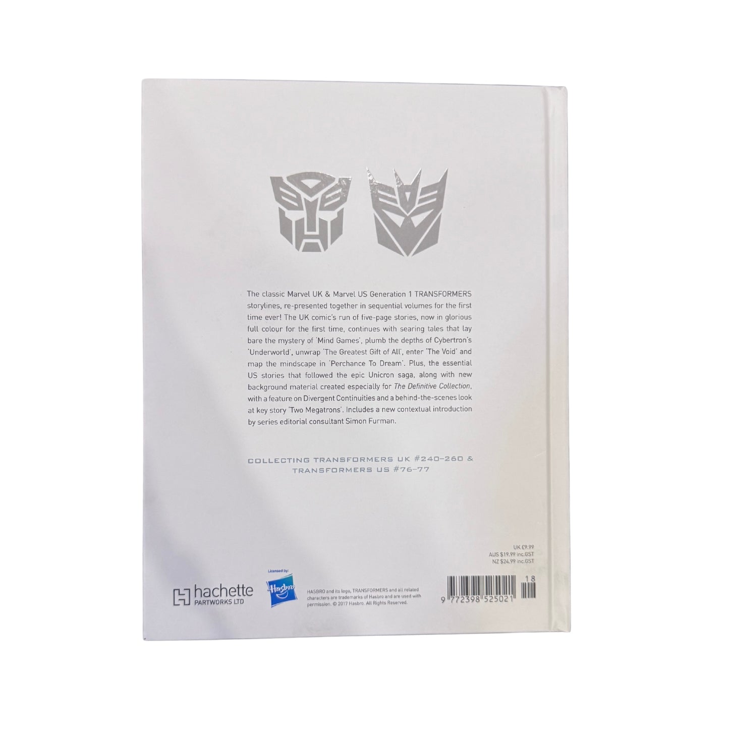 TRANSFORMERS THE DEFINITIVE G1 COLLECTION VL:19 PERCHANCE TO DREAM