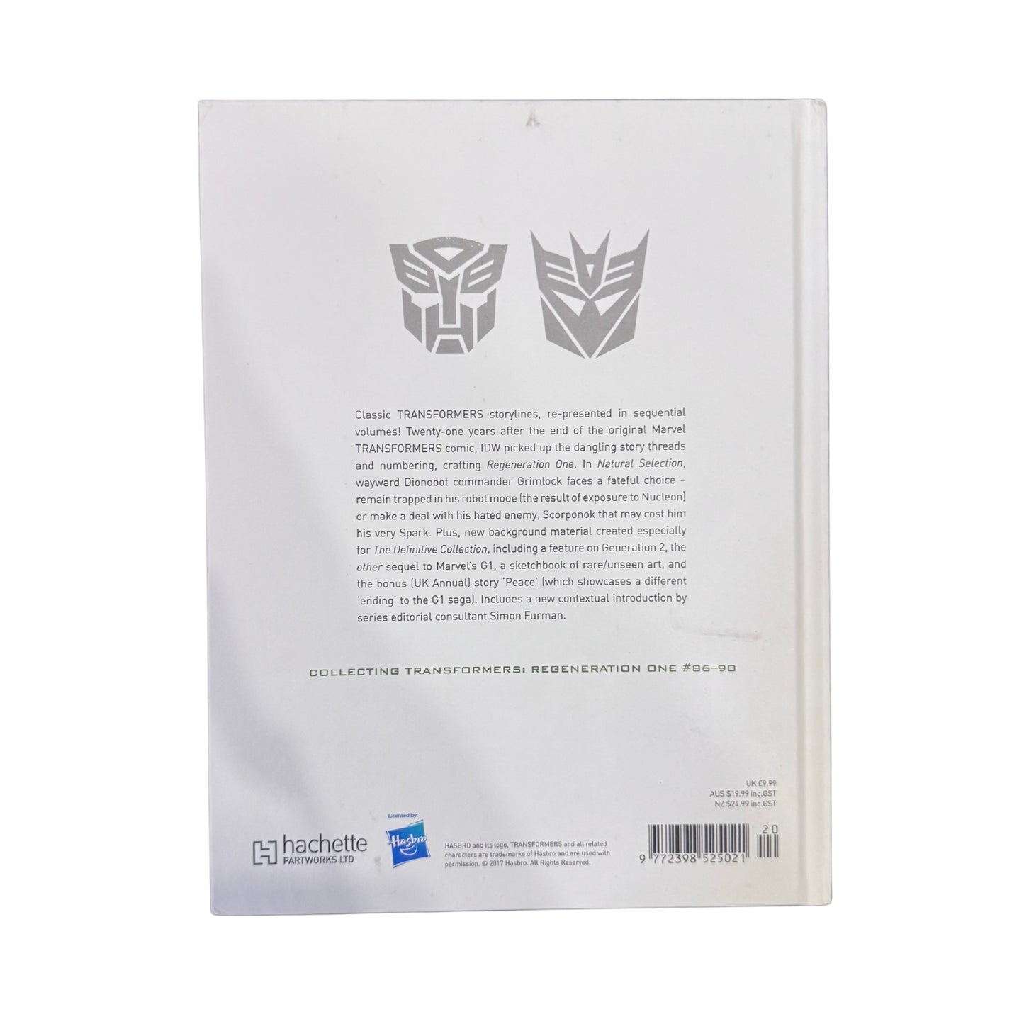 TRANSFORMERS THE DEFINITIVE G1 COLLECTION VL:22 NATURAL SELECTION