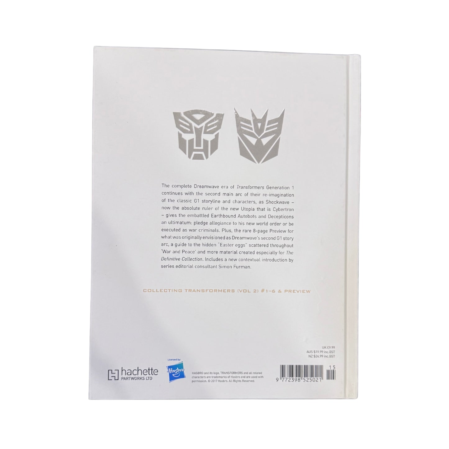 TRANSFORMERS THE DEFINITIVE G1 COLLECTION VL:26 WAR AND PEACE