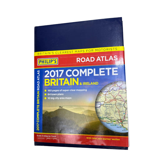 Philip's Complete Road Atlas Britain and Ireland 2017 Hardback