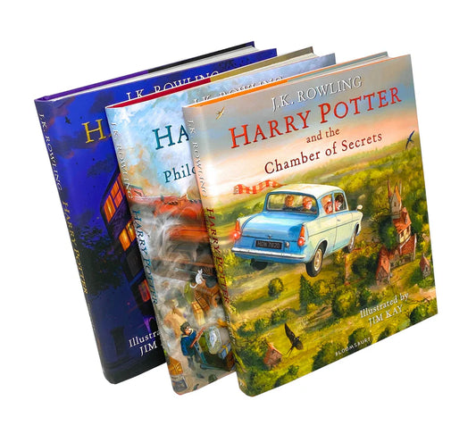 Harry Potter Illustrated set of 3 (Hardcover)