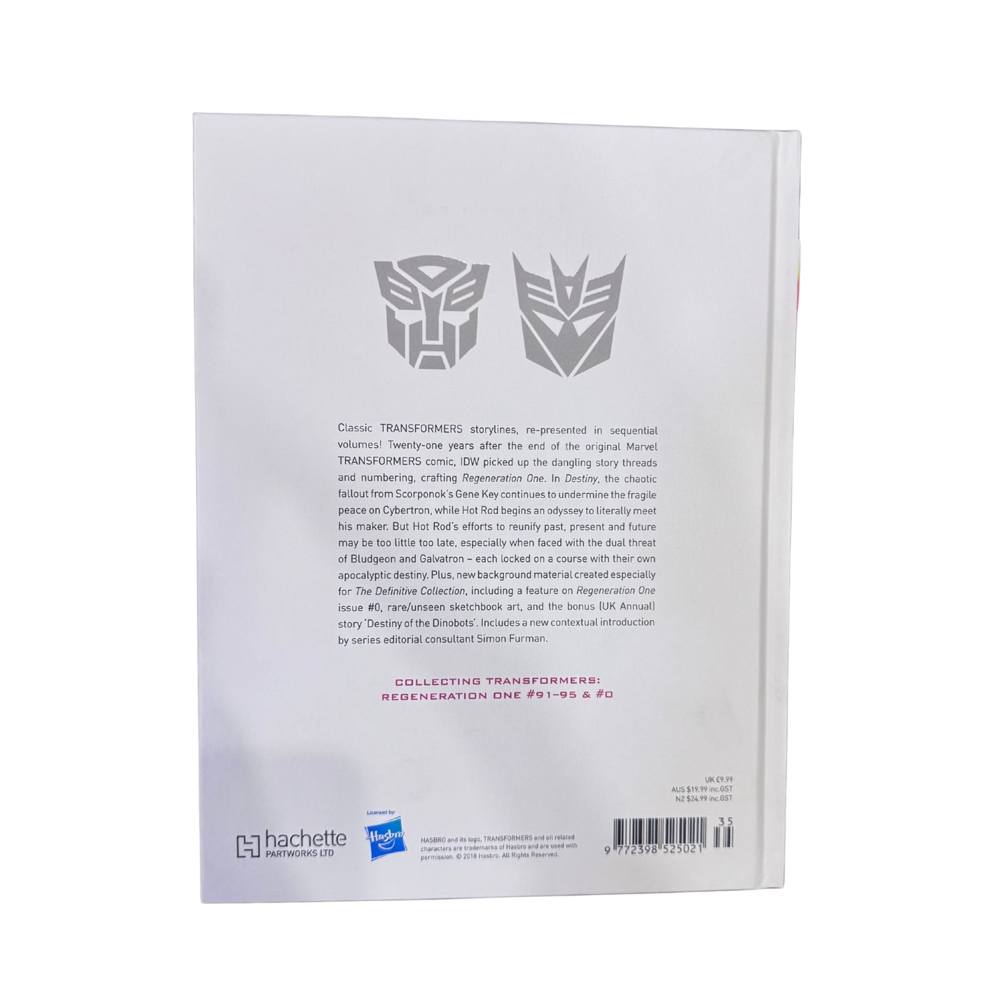 TRANSFORMERS THE DEFINITIVE G1 COLLECTION VL:23 DESTINY