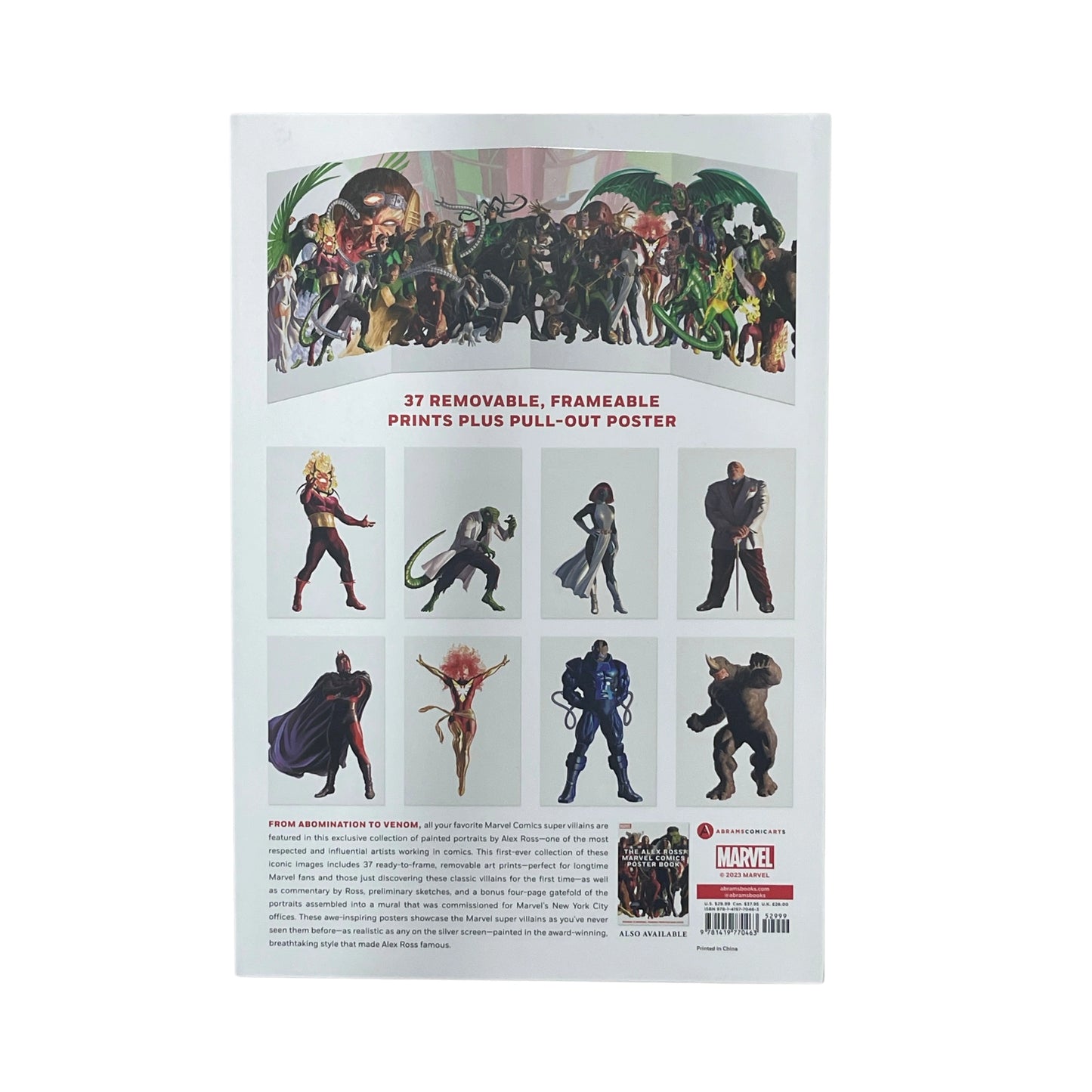 The Alex Ross Marvel Comics Super Villains Poster Book