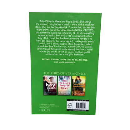 The Boyfriend List: A Ruby Oliver Novel 1 Fifteen guys, 11 shrink appointments, 4 ceramic frogs and me, Ruby Oliver