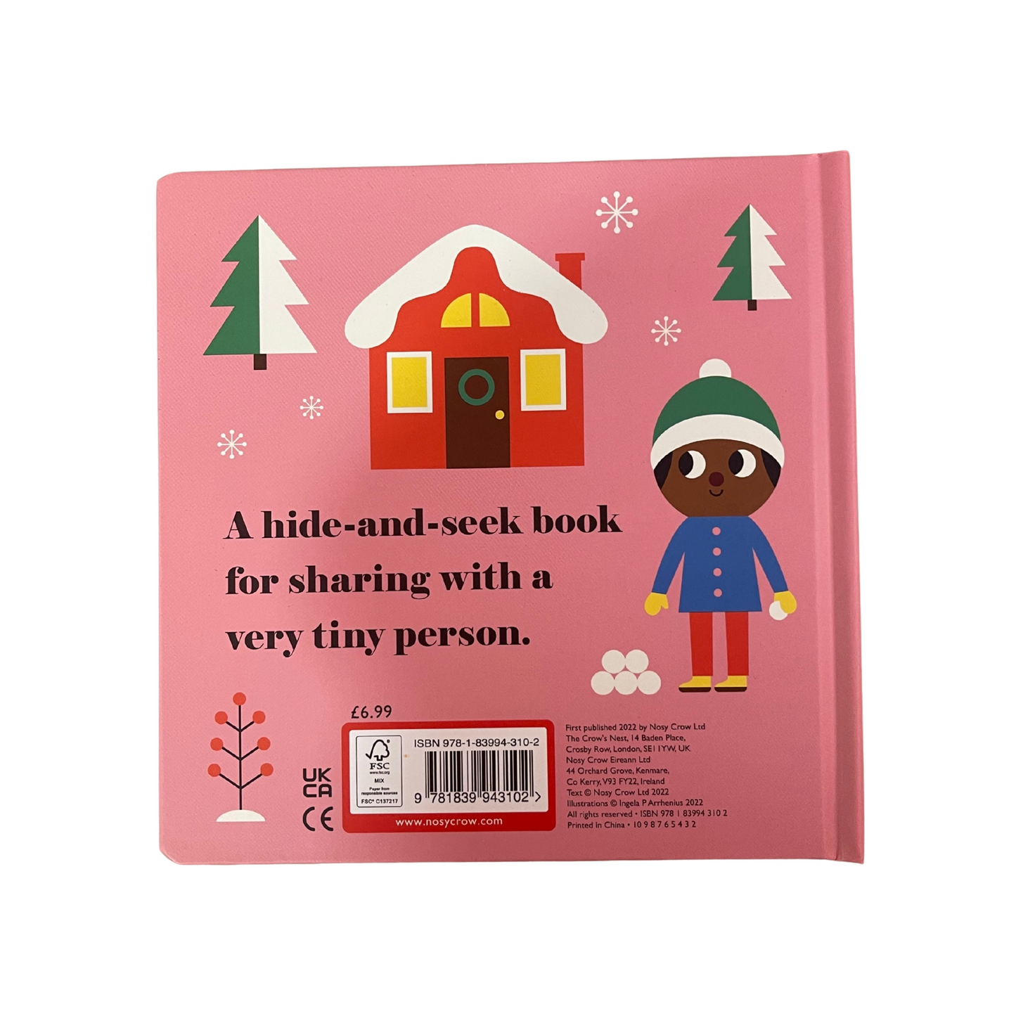 Where's Mr Snowman? Felt Flap Board Book by Ingela P Arrhenius – Nosy Crow Interactive Children’s Book